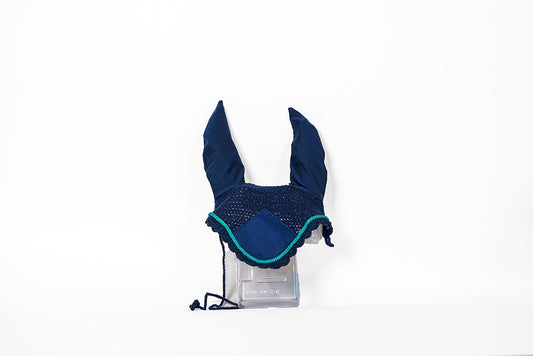 Teal Navy Bonnet