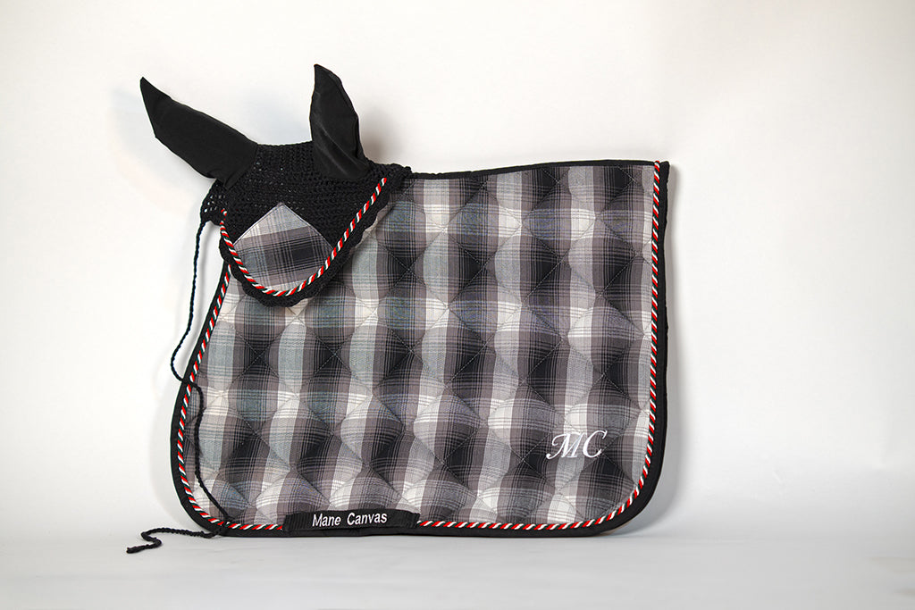 Grey Plaid Set