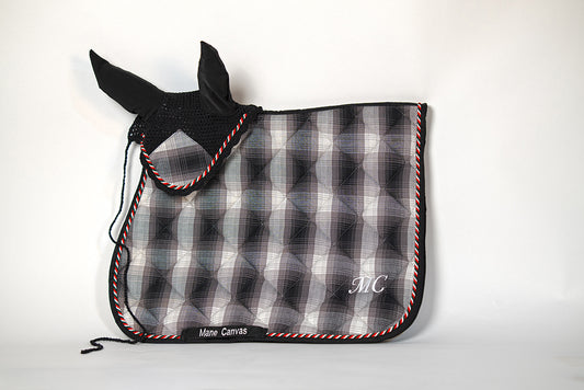 Grey Plaid Set